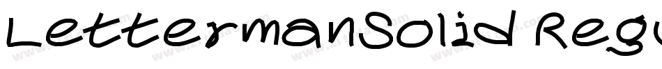 LettermanSolid Regular字体转换